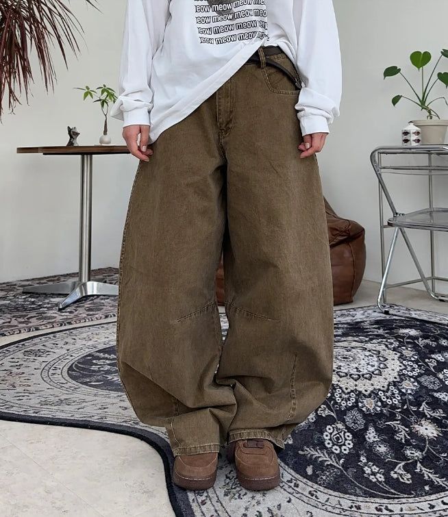 SATIIIZ（サティーズ）の「カーバイドピーチウォッシュバルーンパンツ（パンツ）」