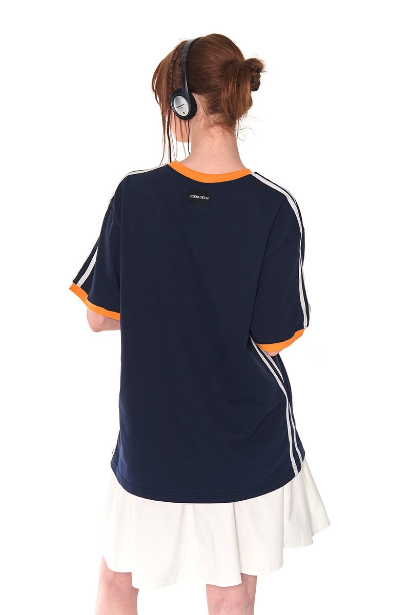 COLORS LINE LINGER LINE T-SHIRTS (NAVY)