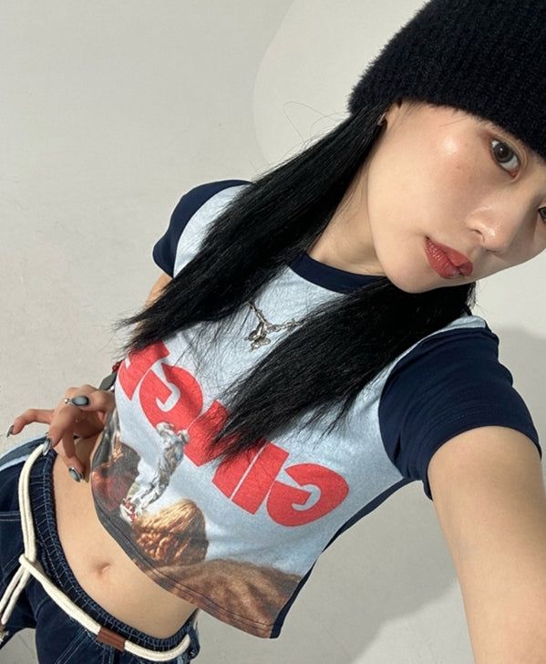 KIXI（キッシー）の「GINGER Crop T-shirt（Tops）」