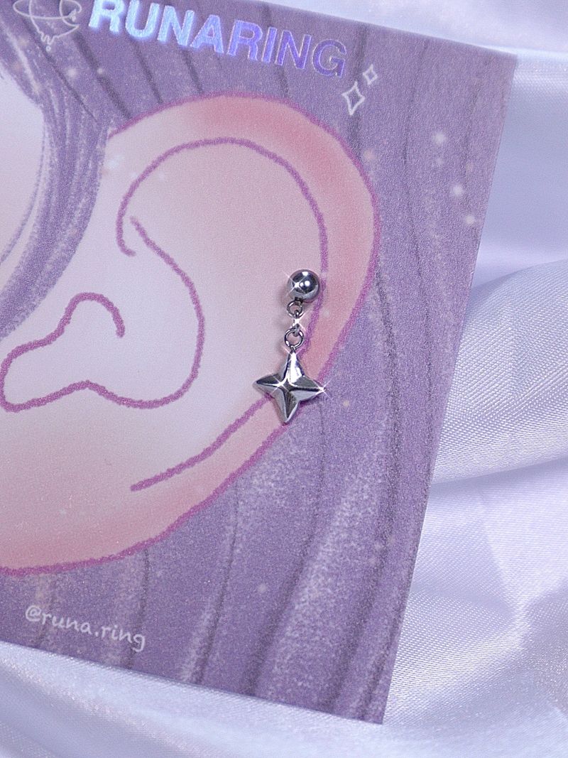 All surgical steel mini twinkle piercing