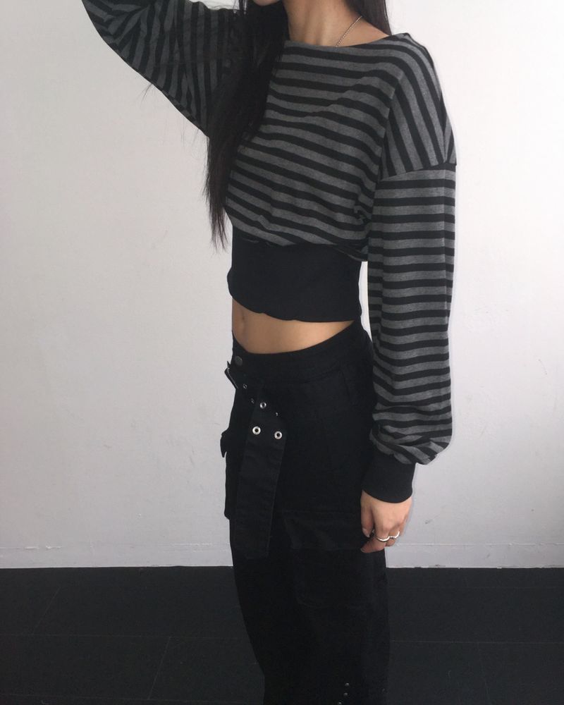 Stripe banding crop mtm