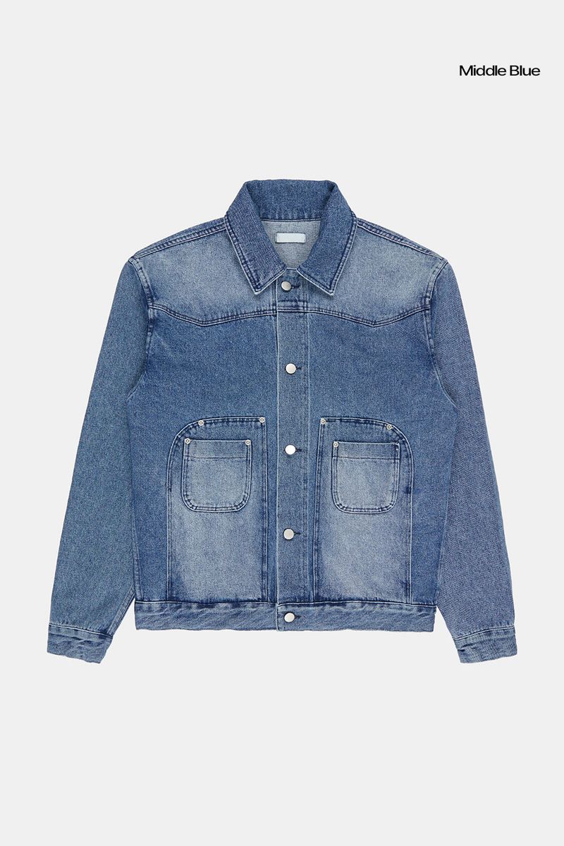 Cadiz rivet trucker denim jacket