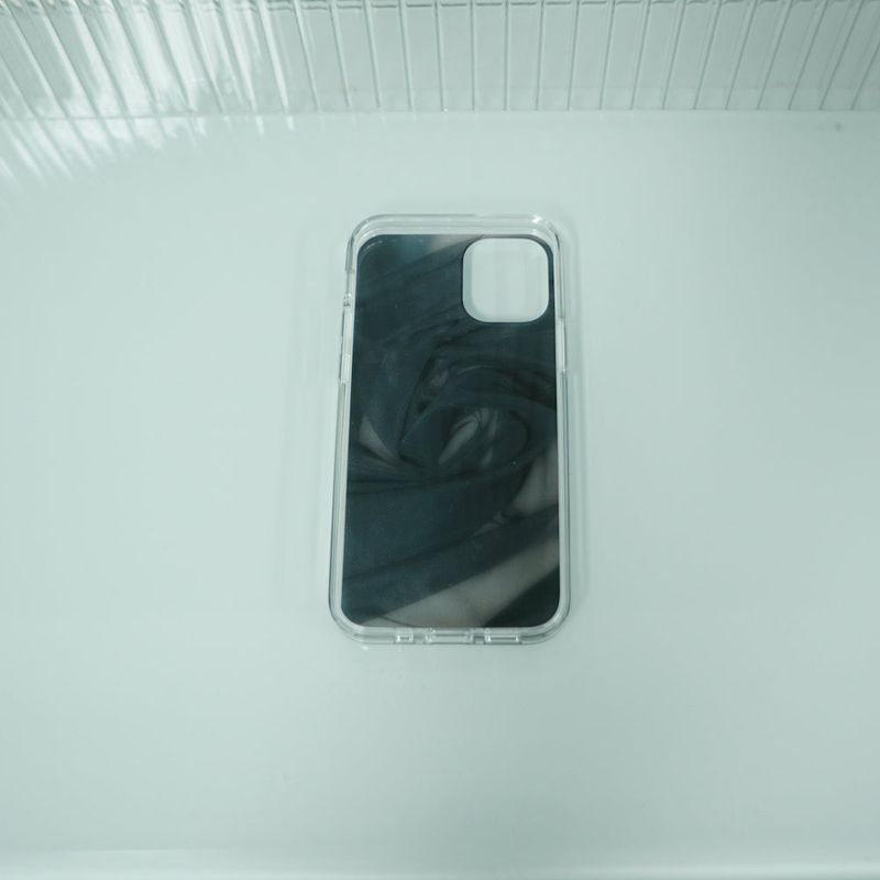 [MADE] see through jelly hard phone case (black)