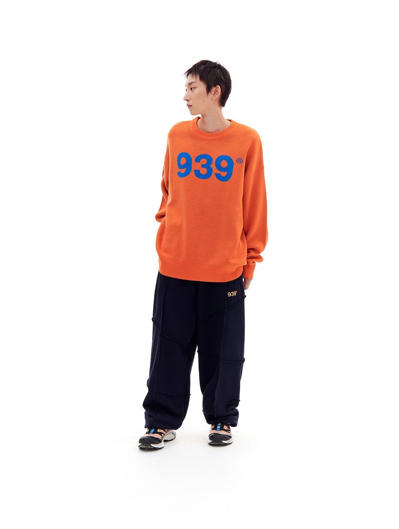 LINE STITCH SWEAT PANTS (NAVY)