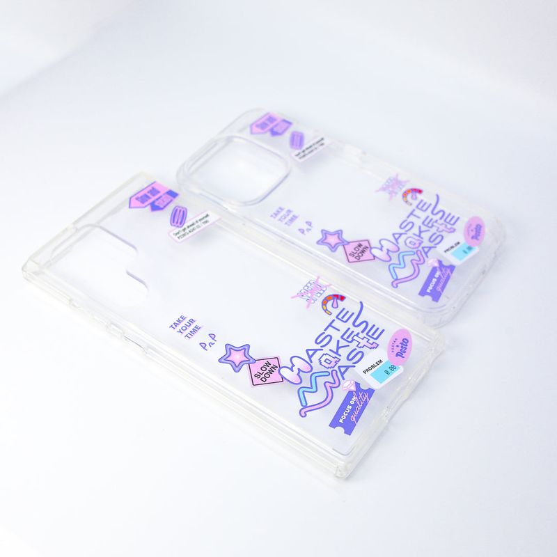 【MADE】'Haste makes waste' Jelly hard Phone case