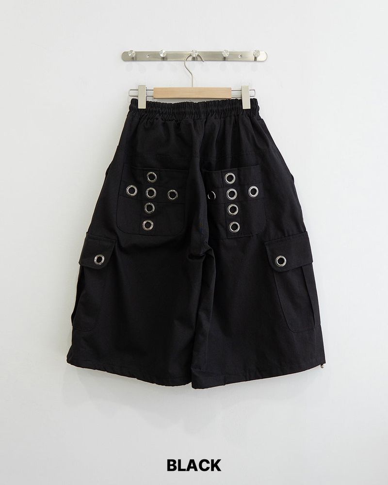パンチアイレットバミューダパンツ