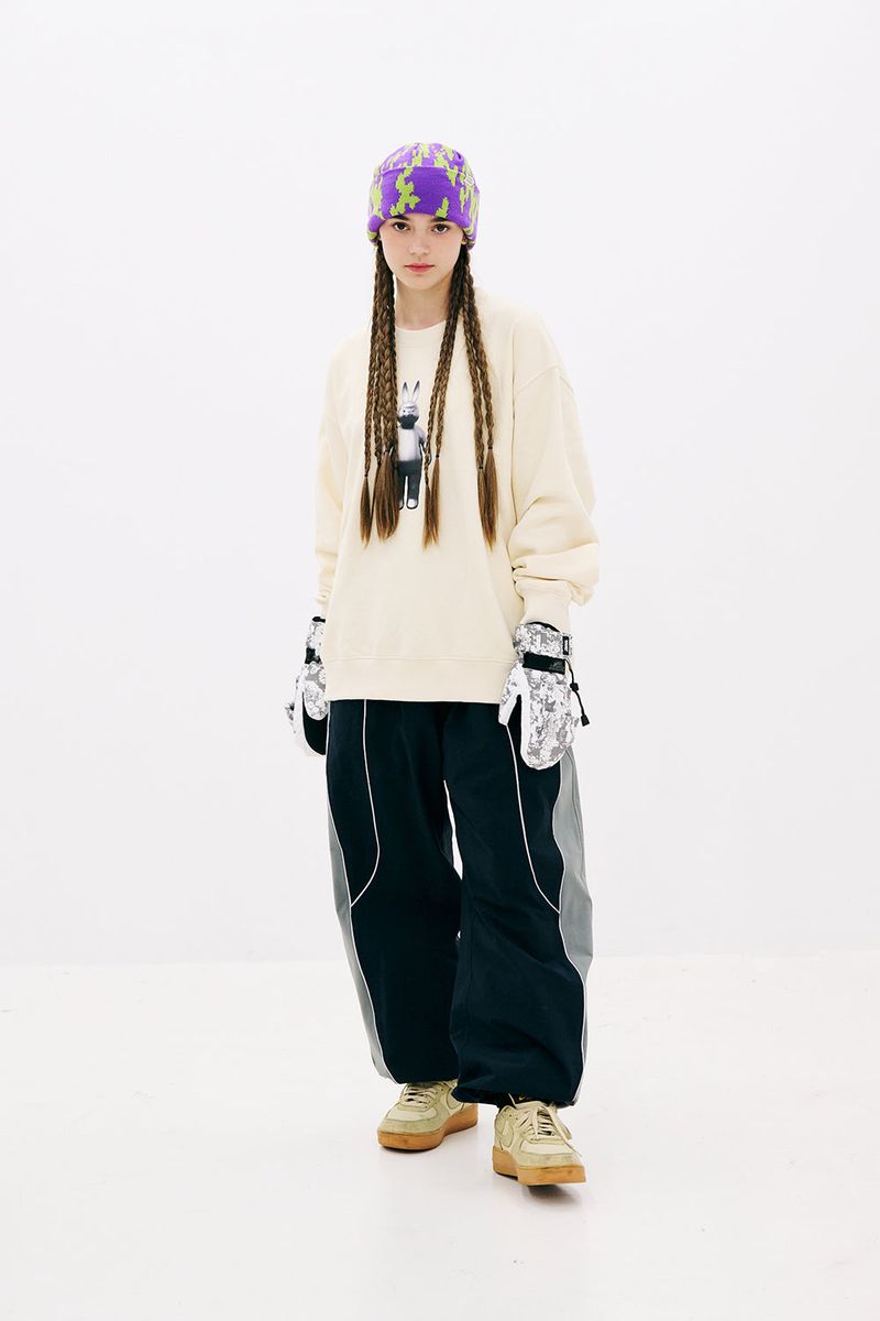BSRABBIT(ビエスラビット)の「3D RABBIT CREWNECK(Tops)」