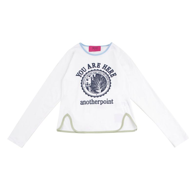 SWITCH123（スウィッチワンツースリー）の「ANOTHERPOINT RINGER LONG SLEEVE T-SHIRT (FOR WOMAN)_SYF1TS51WT（Tops）」