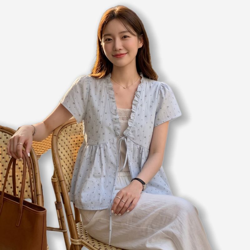 La mode MAQI（ラ モード マキ）の「Floral Layered Frill Blouse（Tops）」