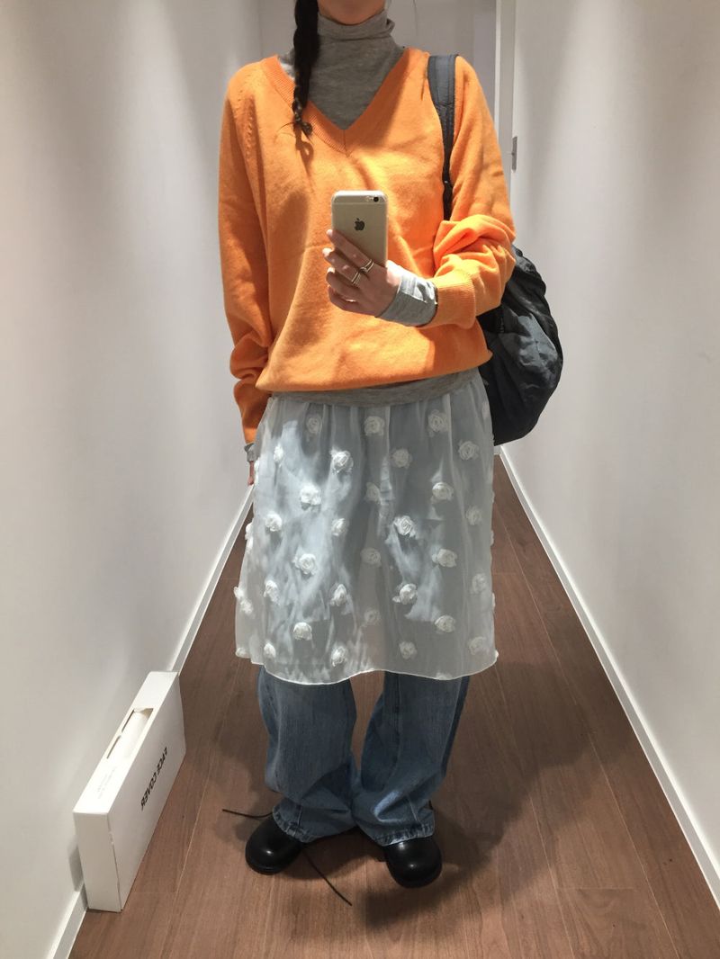 DUGGY（ダギー）の「ロージーペタルシアースカート (3color)（スカート）」