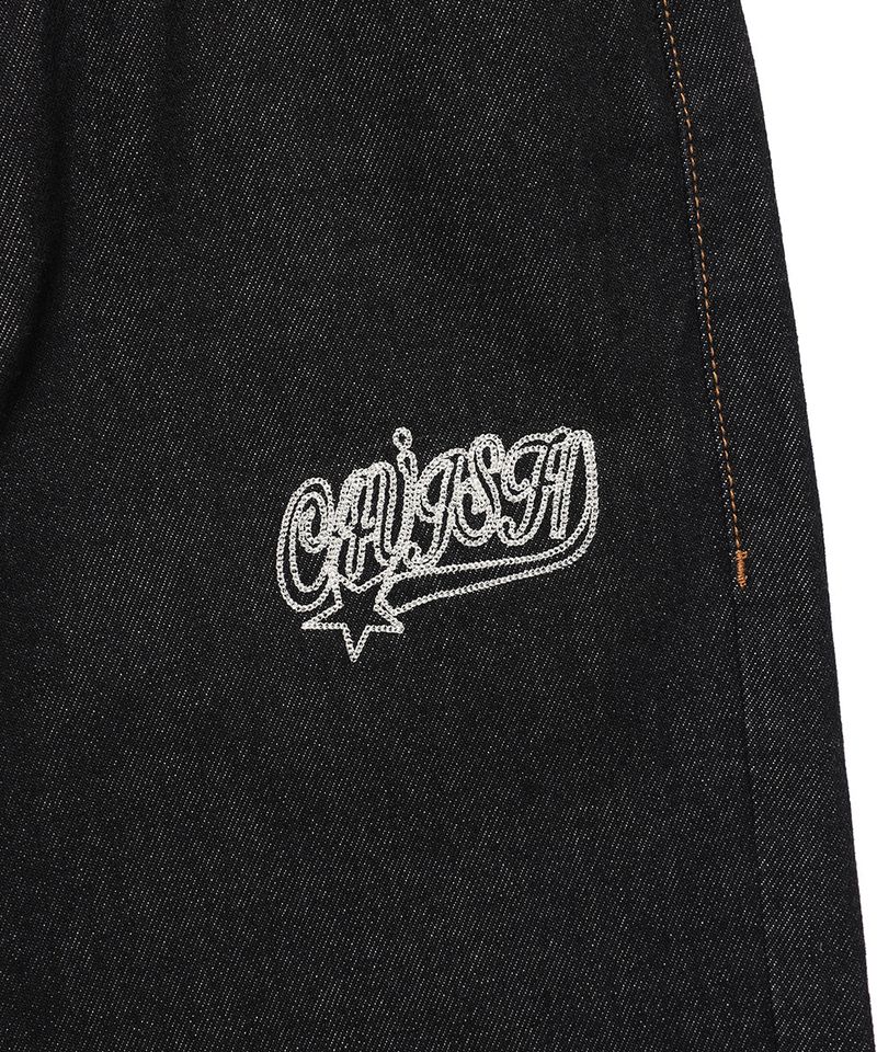 W CHECK DENIM PANTS BLACK(CV2FFFD110A)