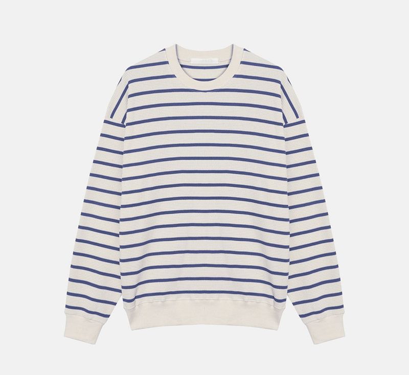 Jack Waffle Border Sweat Shirt (5color)
