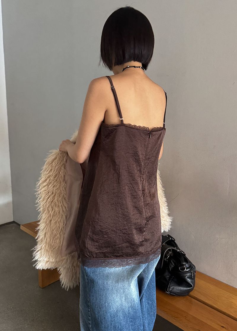 LACE SLIP SLEEVELESS TOP