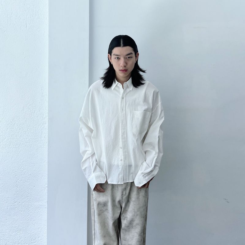 Crinkle Surface Shirt