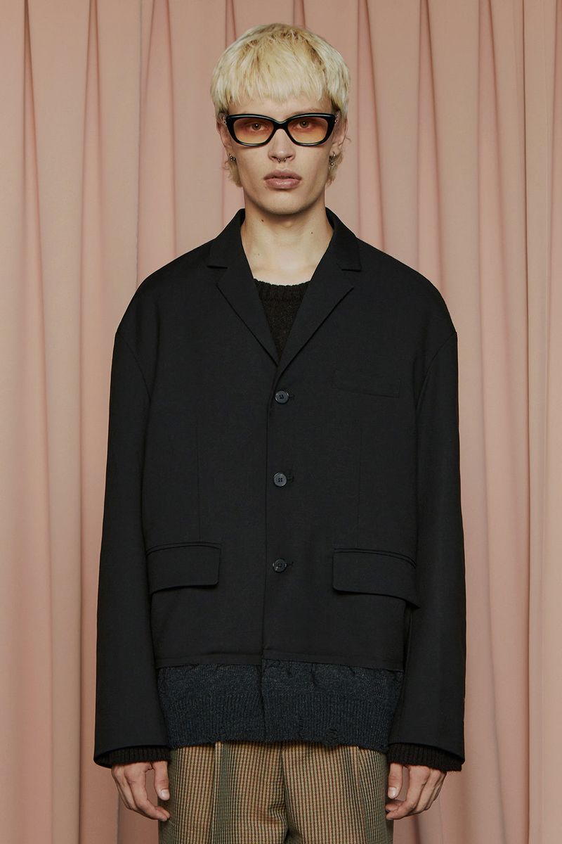 UNALLOYED（アナロイド）の「DOCKING KNIT JACKET / BLACK（Jackets/Outerwear）」