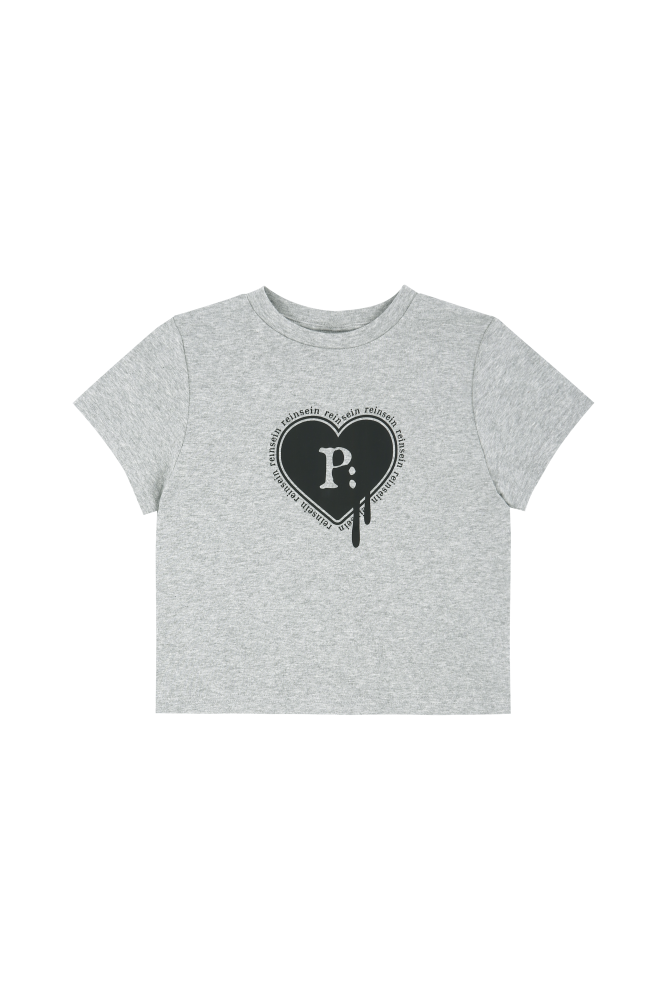 P:ReinSein（レインセイン）の「Melange P:HEART クロップ T シャツ（トップス）」