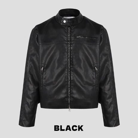 Kien Vintage Trackline Leather Jacket