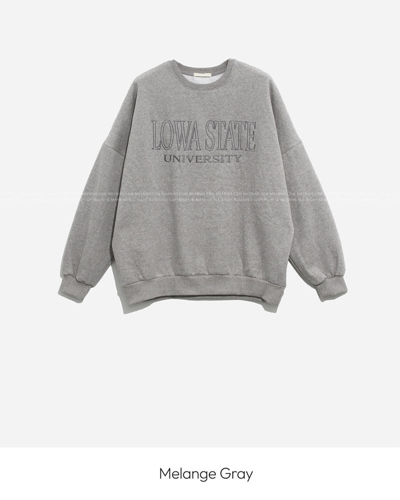 Overfit fleece sweat