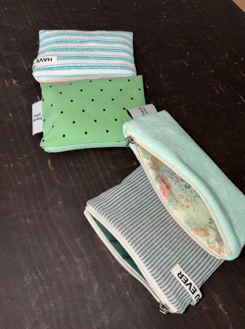 Terry tool pouch - mint