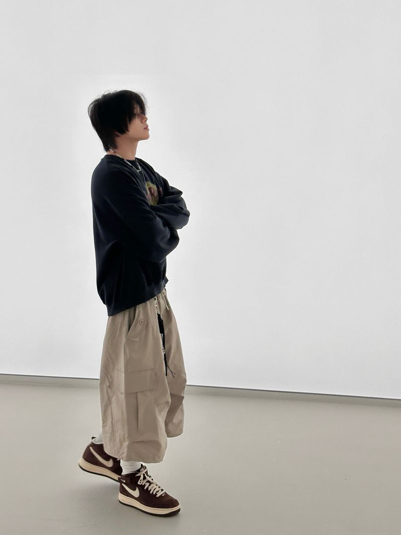 Amekaji Loose Cargo Pants 4C
