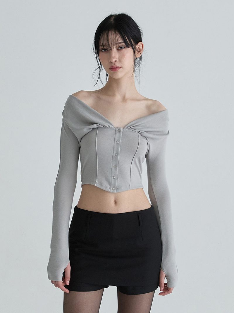 Rhea cardigan (Gray)