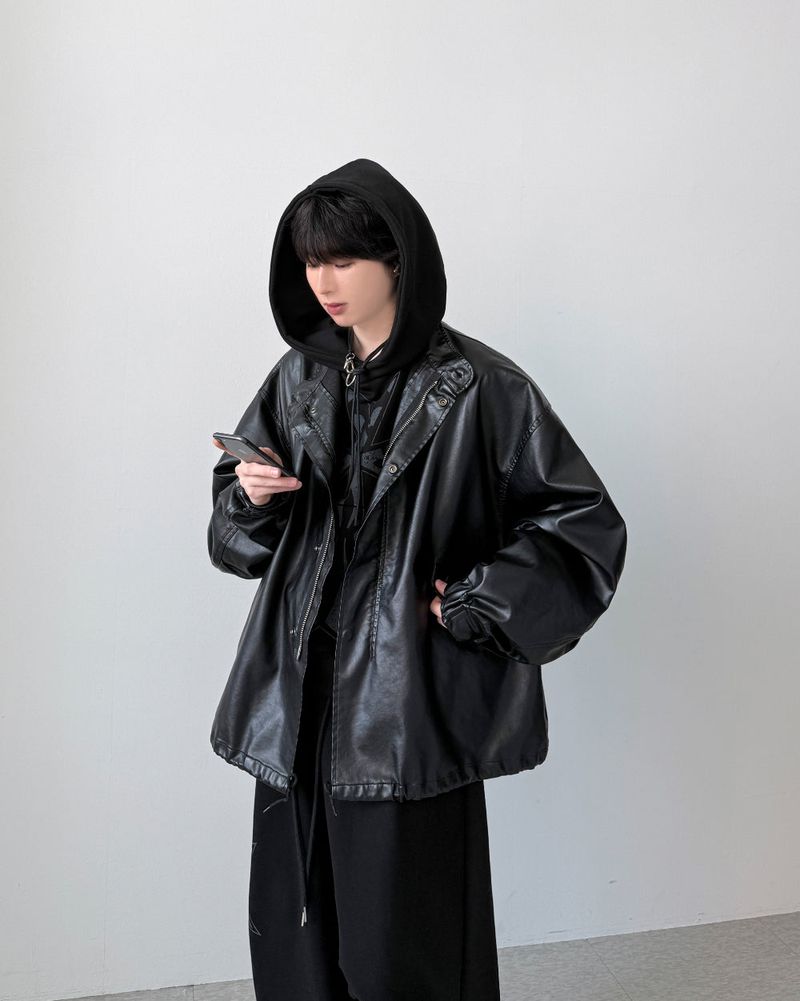 YOURNUS(ユアナス)の「Pheno Washed Leather Parka(Jackets/Outerwear)」