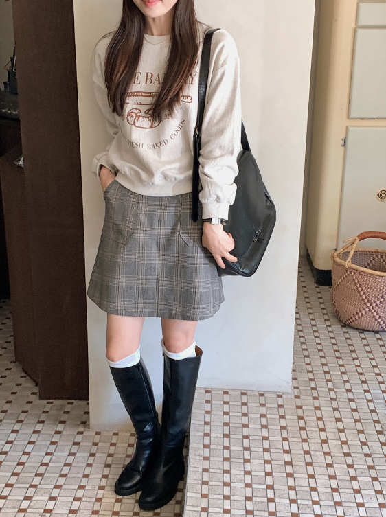 Classic Check Mini A-Line Skirt (2color)