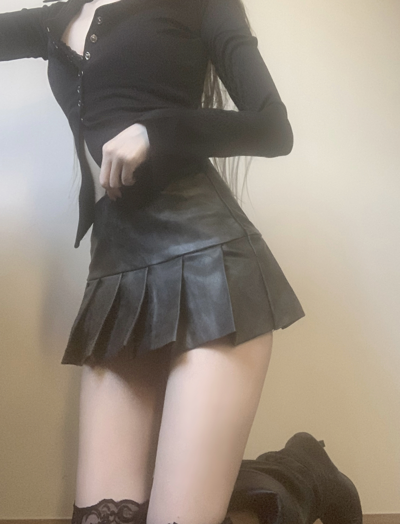 Prairin Unbalanced Button Top (2color)