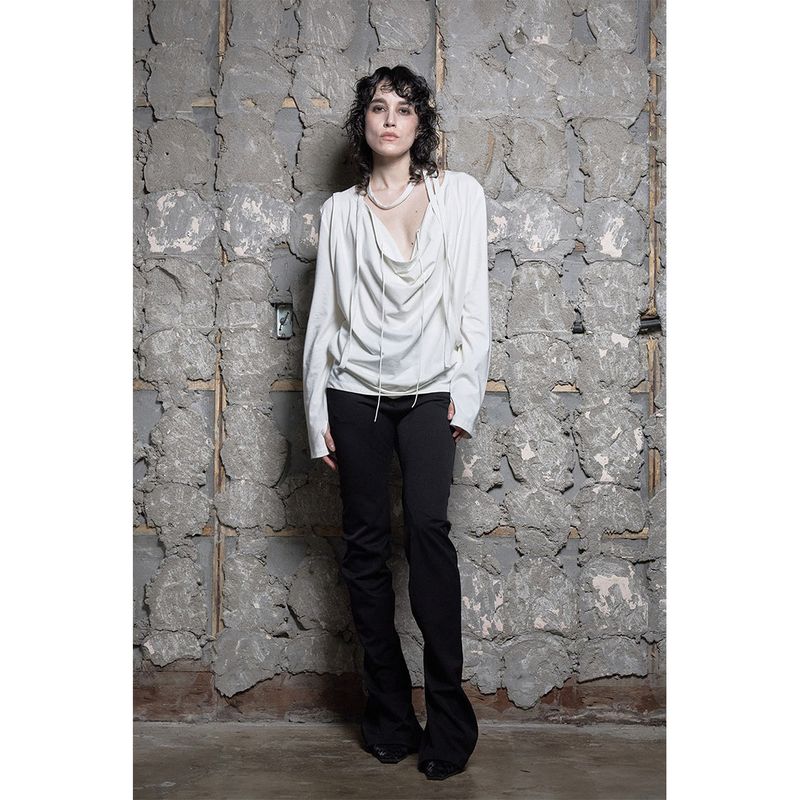 STRAP COWL TOP