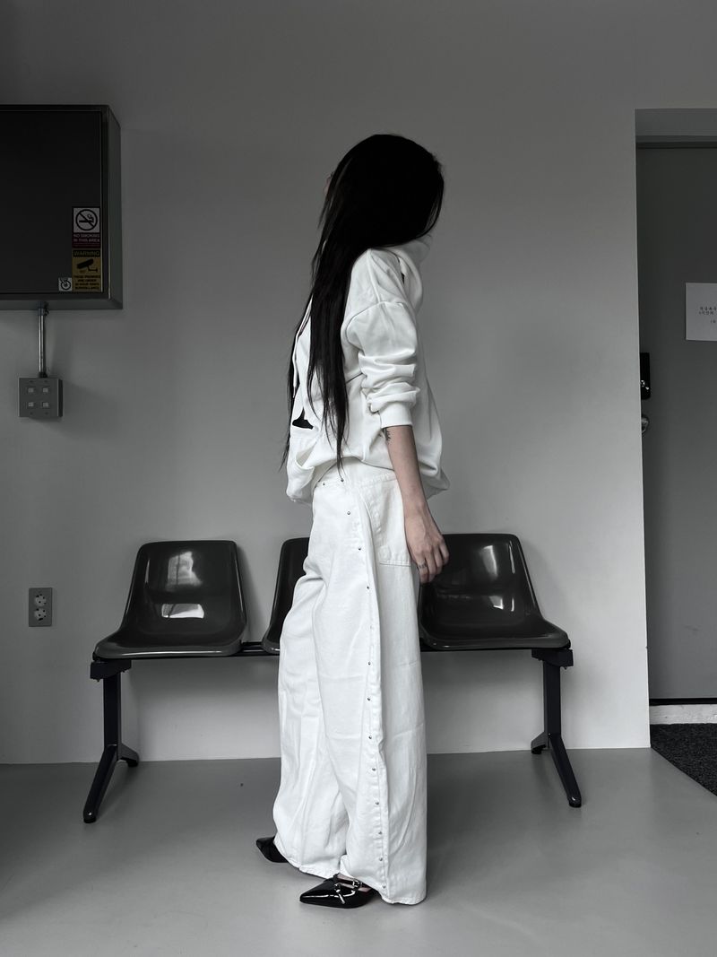 studded balloon wide pants (2color)