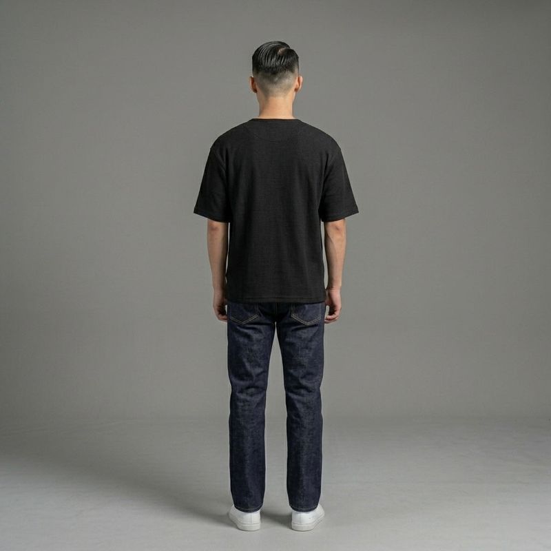 Black Short Sleeve Knit
