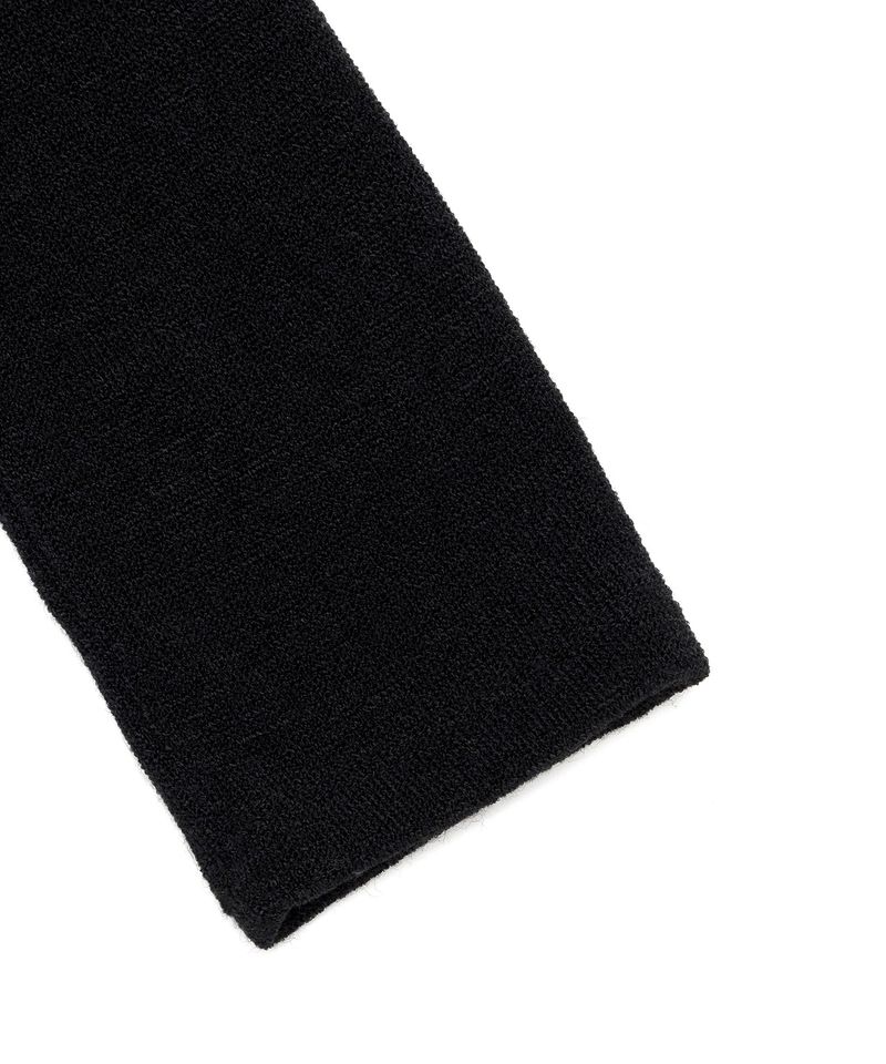 Layered Knit Top _ BLACK