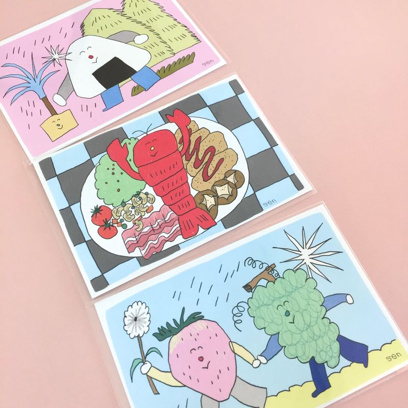 ハッピーポストカードセット 1 (3ea)