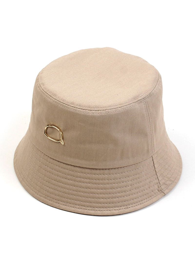 GD Bubble Beige Drop Bucket Hat