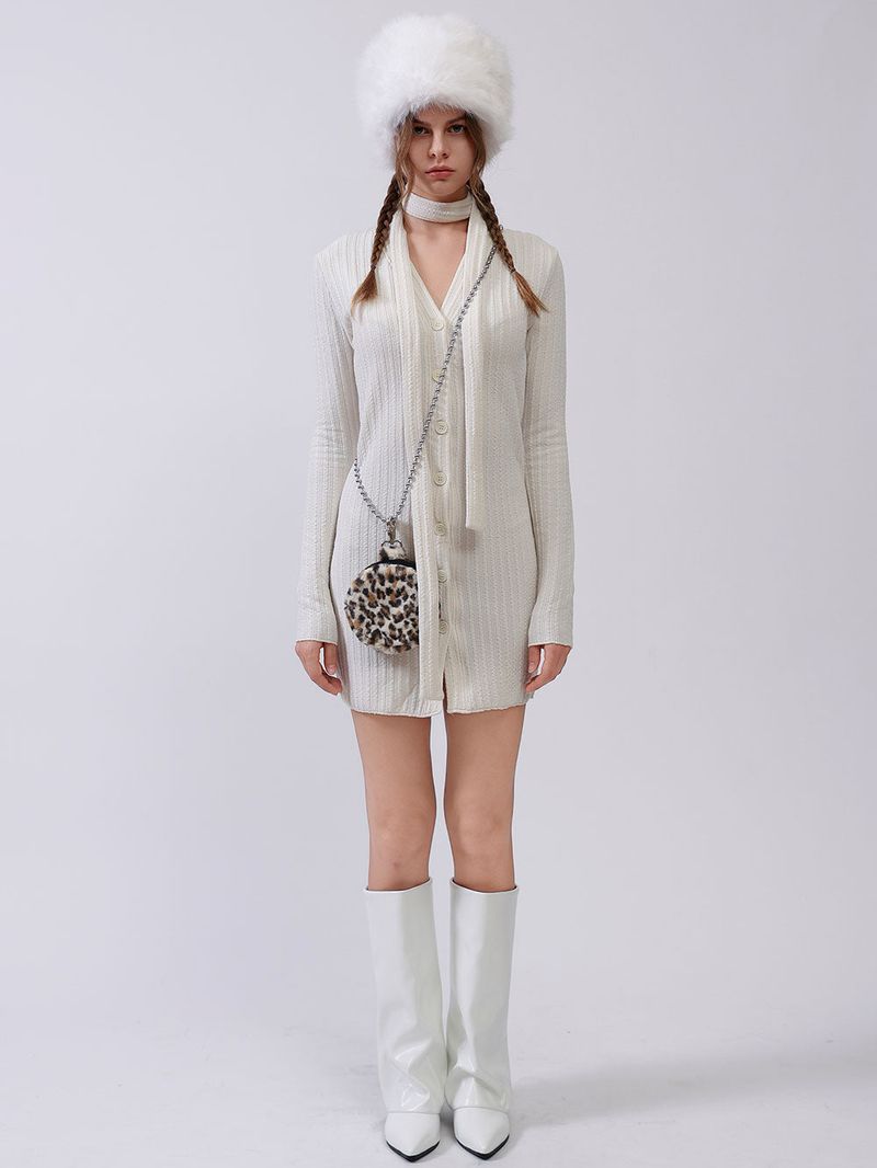 Grumpy Stuff（グロンピースタッフ）の「Fluffy Tambourine Chain Bag - Leopard（Bags）」