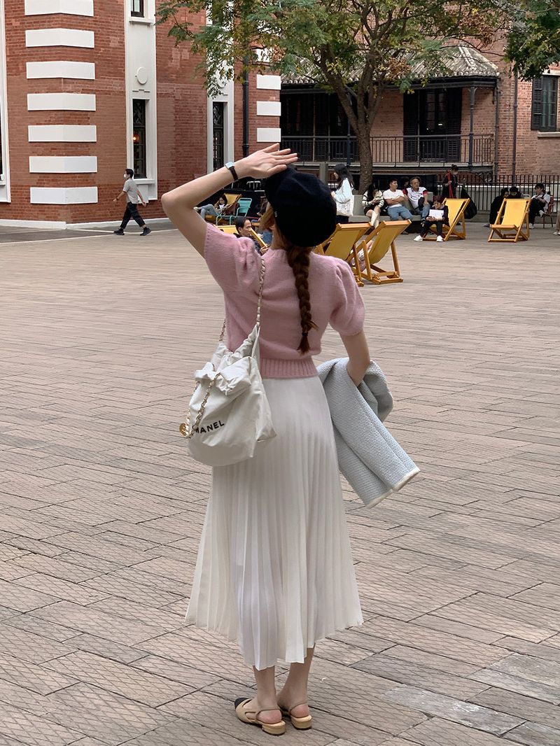 [MADE] LOVE MORE PINTUCK LONG SKIRT