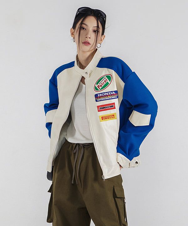 ULAN（ユレン）の「レタリングパッチレーシングジャンパー（Jackets/Outerwear）」