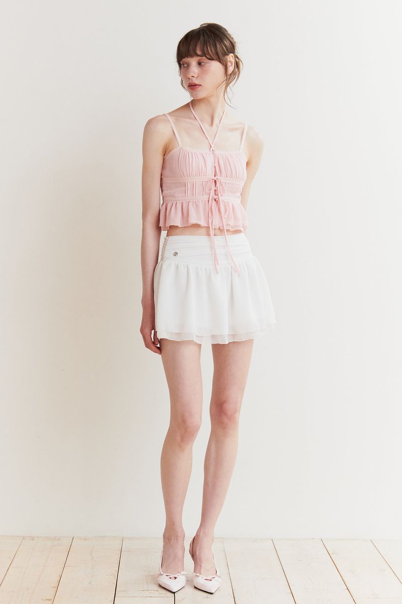 LILY MINI SKIRT white