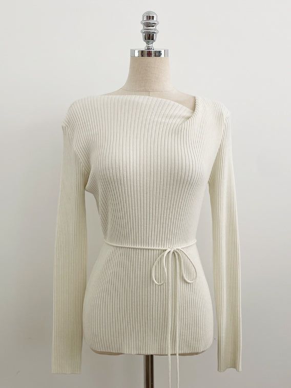 Luna Diagonal Unbalance Rib Knit (Strap Set)