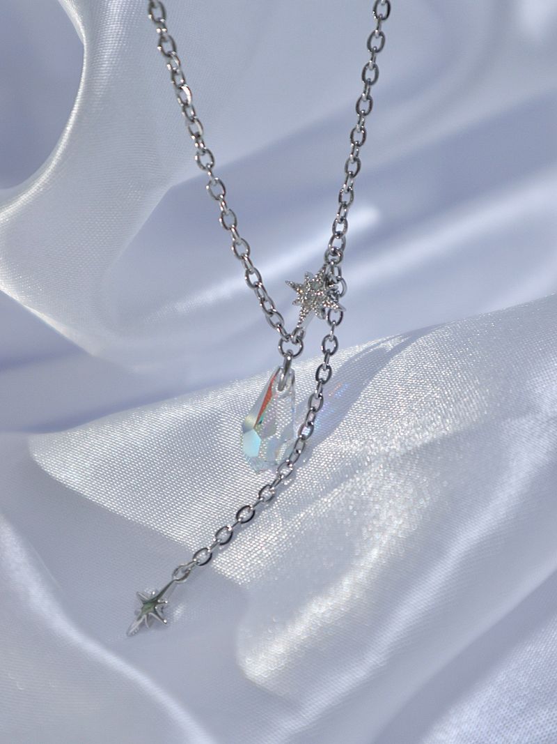 crystal mood necklace