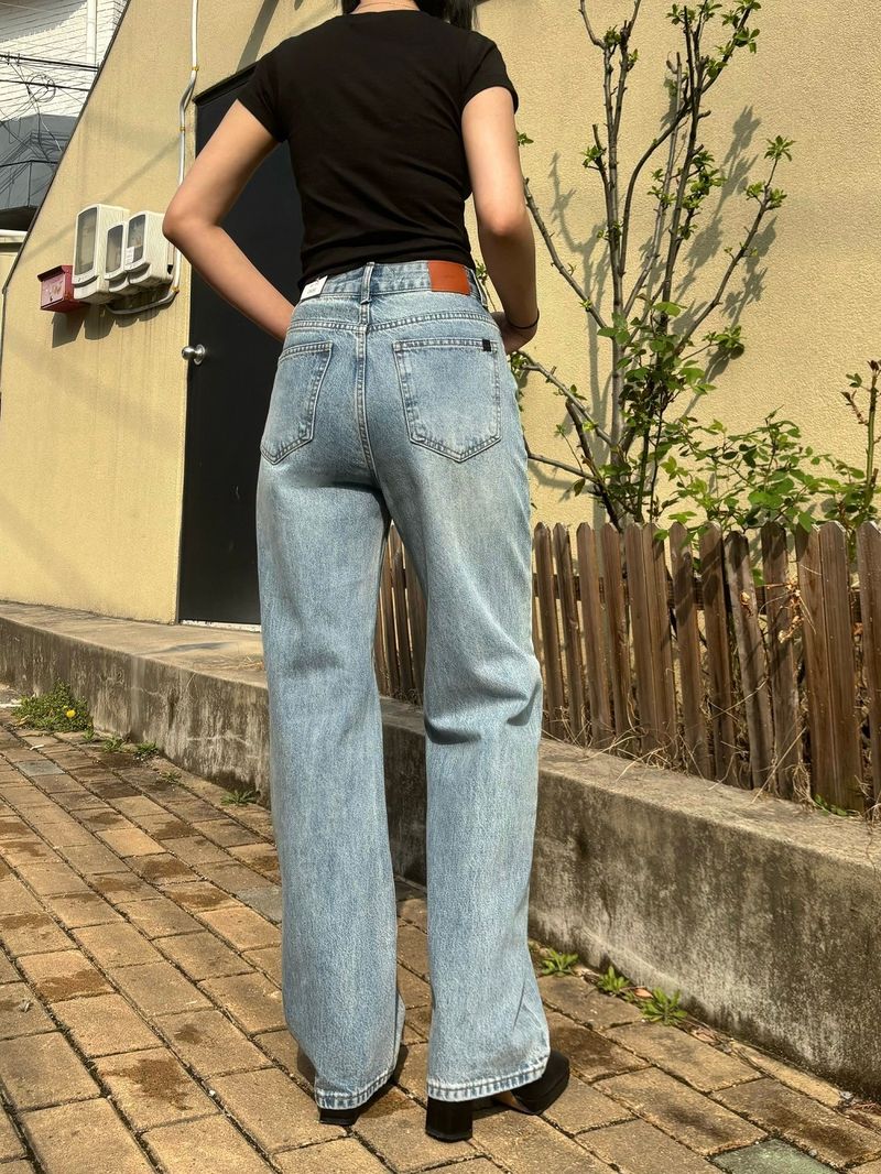 DEMAGE SEMI WIDE FIT DENIM PANTS code 18102