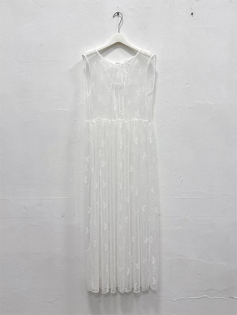 LACE SEE-THROUGH LAYERED DRESS