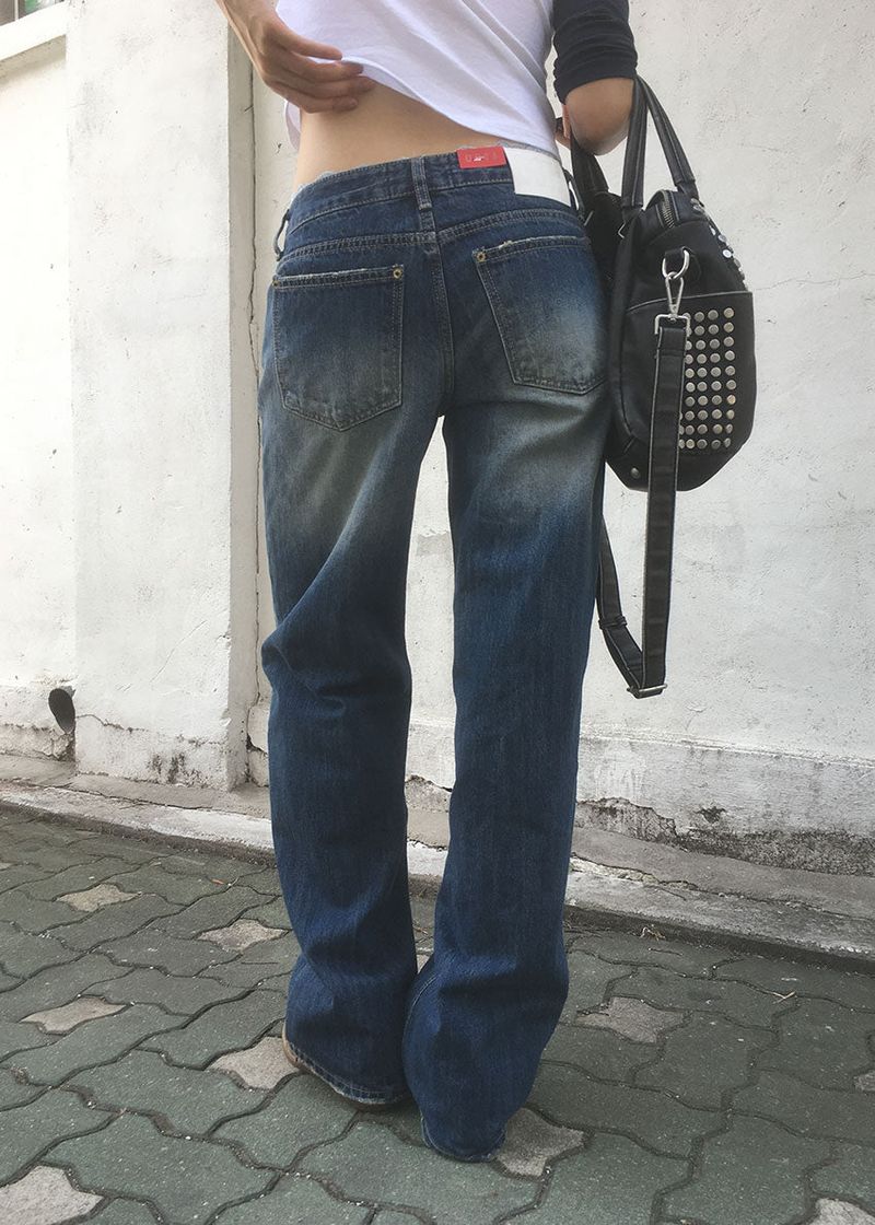 eon(イオエン)の「LOW SEMI WIDE DENIM PANTS (S-L)(Pants)」