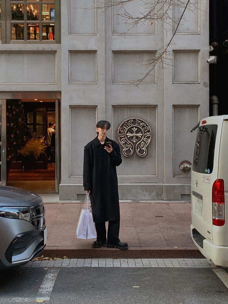 3 TAP Melton Essential Wool Coat (2color)