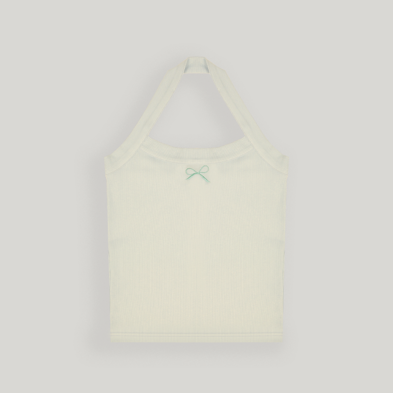 Cream Halter Neck Top