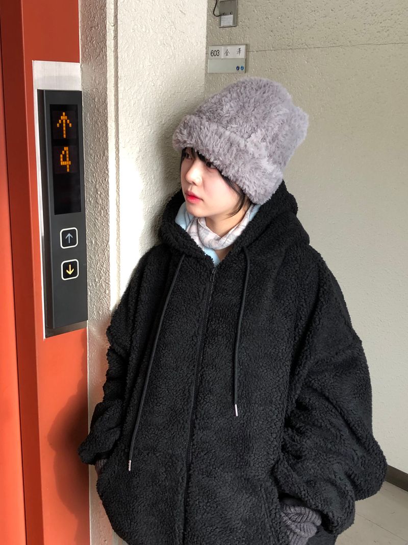 Pori hood zip-up