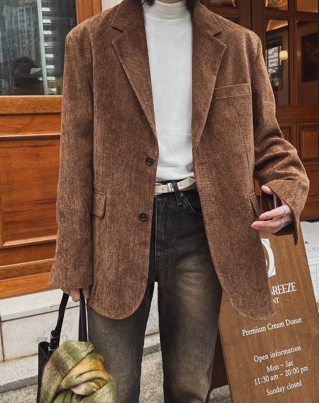 Winter Suede Over Blazer