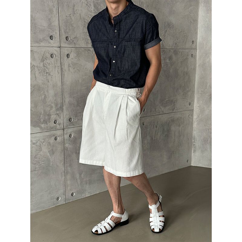 [S/S] Cool two tuck strap bermuda pants (3color)