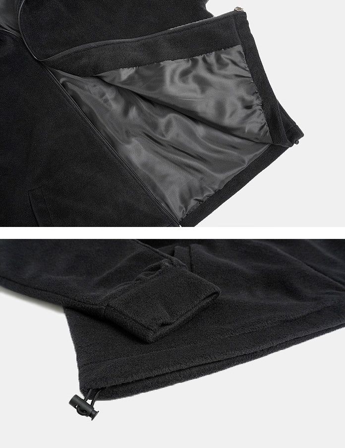 Side Track Over-fit Fleece zip-up Jacket