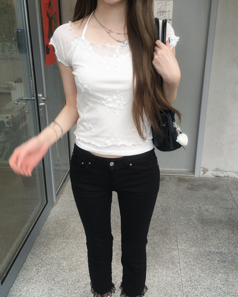Flower layered T